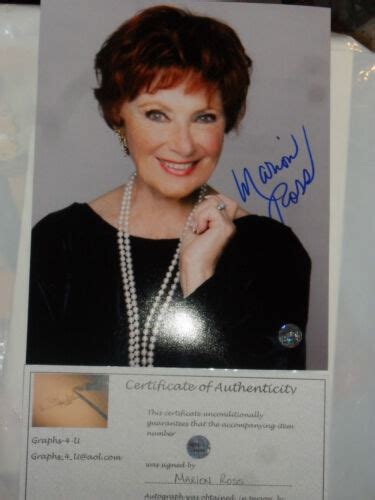 Marion Ross Autograph Signed Photo With Coa Happy Days A Ebay