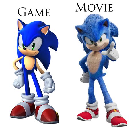 Sonic Game Vs Movie Design Comparison Sonicthehedgehog My Xxx Hot Girl