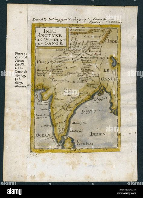 Mapa De La Antigua India 1700 Fotografía De Stock Alamy