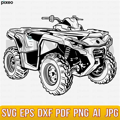 Us 4 wheeler svg atv svg 4 wheeler svg off road svg atv clipart atv