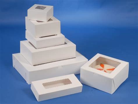 Get help from our customer services representative available 24/7 and free shipping of your ordered boxes in usa. Windowed Bakery Boxes - White Kraft Cake Boxes