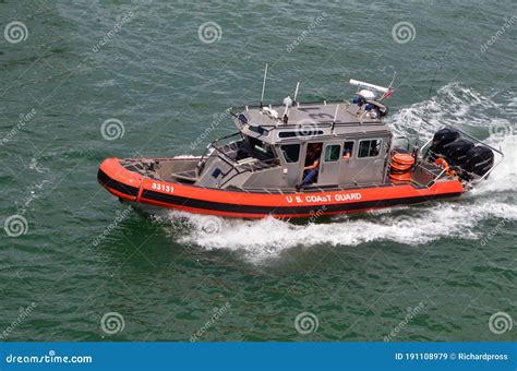 Uscoast Guard Patrol Boat Editorial Stock Image Image Of Waterway