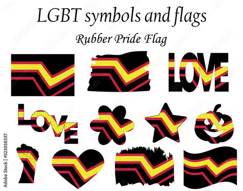 rubber pride flag format lgbt community flag stock vector adobe stock
