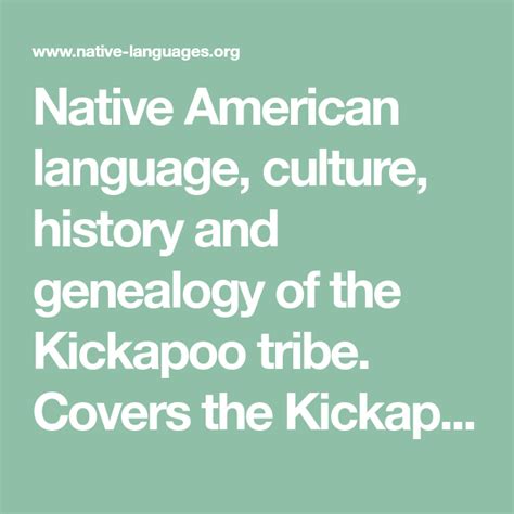 Native American Language Culture History And Genealogy Of The