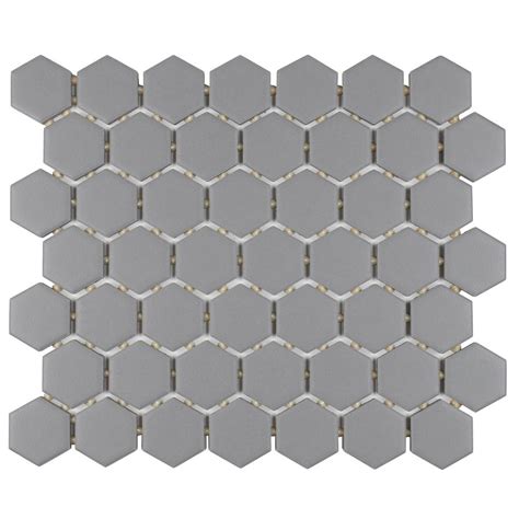 Daltile Restore Matte Dove Gray Hexagon 10 In X 12 In X 635 Mm