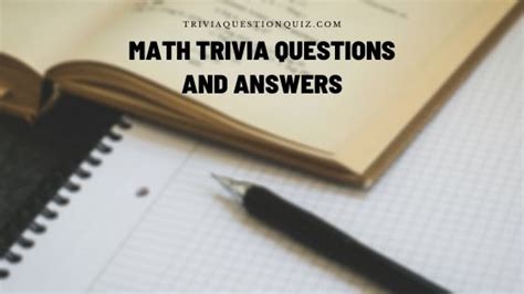 101 Math Trivia Questions And Answers From Basic Trivia Qq