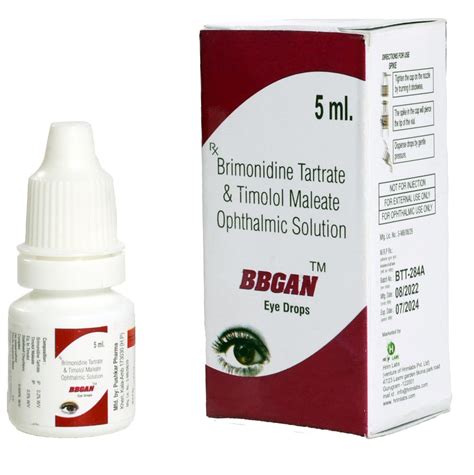 Brimonidine Tartrate Timolol Maleate Ophthalmic Eye Drop Packaging