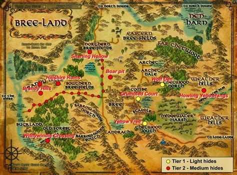 Wonderful Places In Lotros Middle Earth Hides And Where To Farm Them
