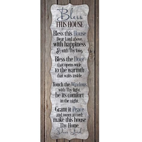 Bless This House New Horizons Textual Art Wood Plaque House Blessing