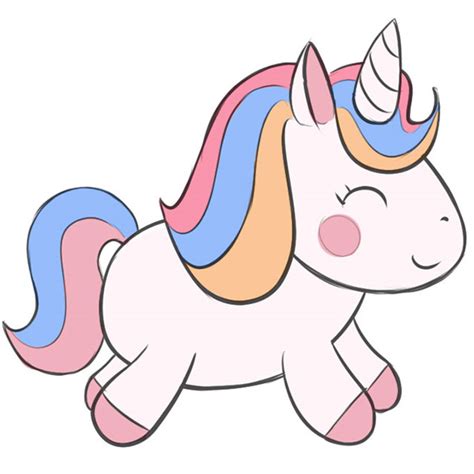 How To Draw A Cute Unicorn With Wings