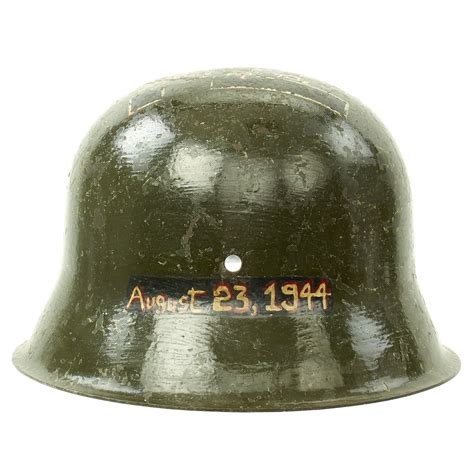 Original German Wwii Usgi Bring Back Trench Art Trophy M42 Helmet Date