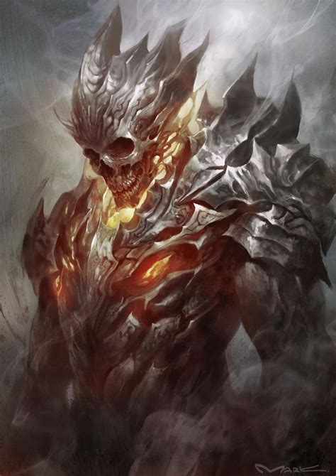 The Skull Yutthaphong Kaewsuk Demon Art Fantasy Artwork Monster Art