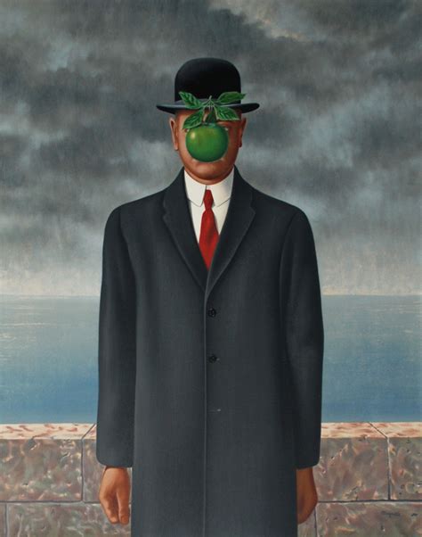 Magritte Le Fils De Lhomme The Son Of Man 1964 Art Pinterest