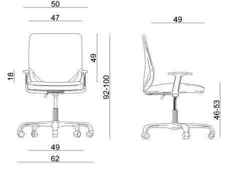Office Chair Dimensions Pofit Smart Office Chair App Enabled A Wide