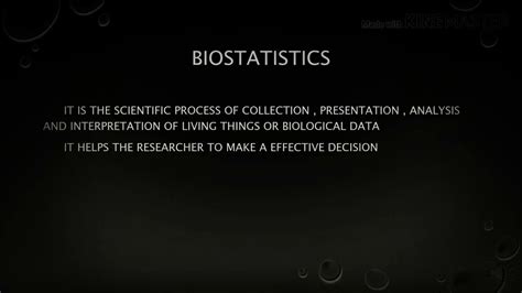 Biostatistics Youtube
