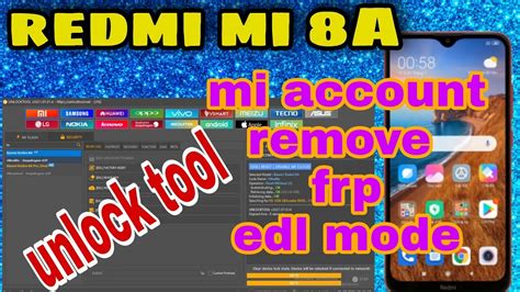 Redmi A Mi Account Remove Unlock Tool Frp Remove Edl Point Youtube