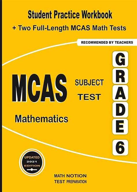 Mcas Subject Test Mathematics Grade 6 Student Practice Workbook Two