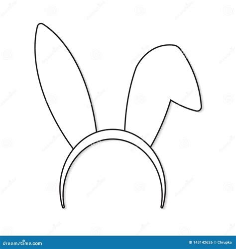 Bunny Ears Headband Stock Vector Illustration Of Cute 143142626