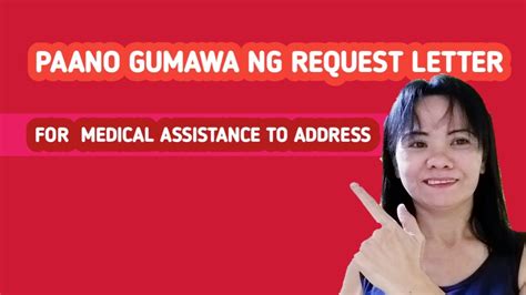 Paano Gumawa Ng Request Letter For Medical Assistancerequest Letter