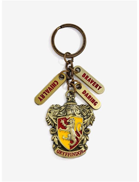Harry Potter Gryffindor Crest Charm Key Chain Boxlunch