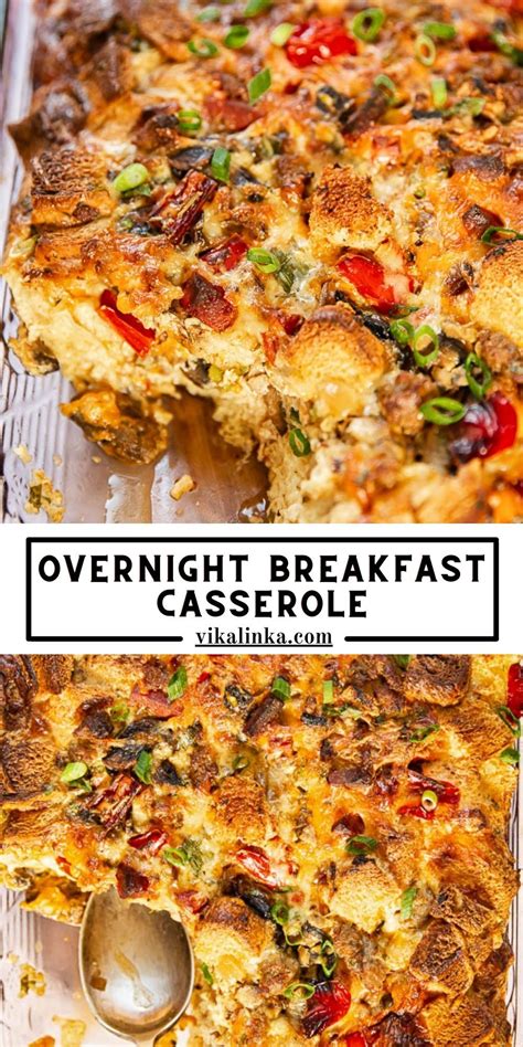 Overnight Breakfast Casserole With Sausage Chorizo And Eggs