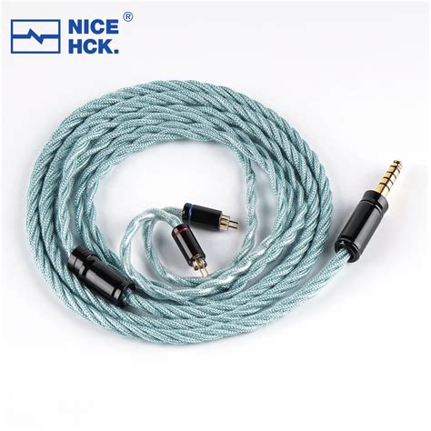 Nicehck Silkcyan Silver Plated Annealing Copper Tricolor Copper Hifi Pin Replace Earphone Cable