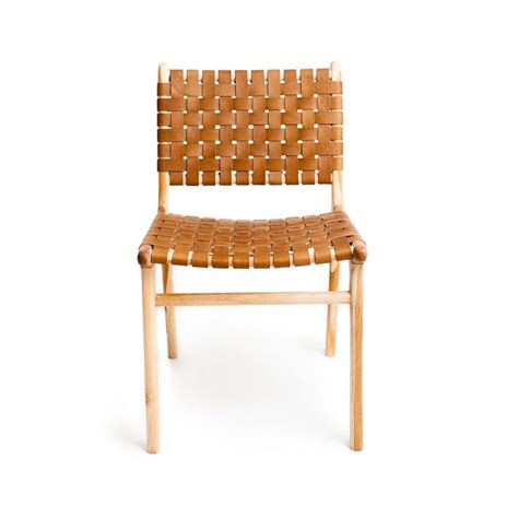 Tanner Dining Chair - Tan | Oak dining chairs, Tan dining chair, Woven dining chairs