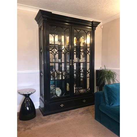 Check spelling or type a new query. Black Painted Display Cabinet | Swanky Interiors