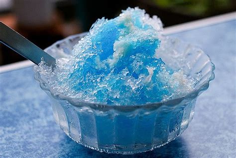 Kakigori Japanese Shaved Ice Dessert Flavored With Syrup And Condensed Milk Japanese Shaved Ice