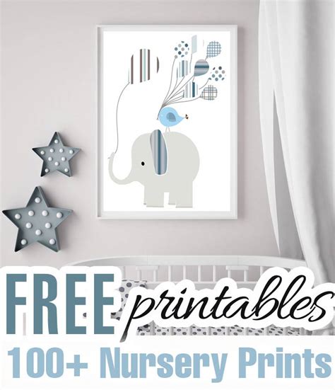 Free Nursery Wall Art Printables Printable Templates