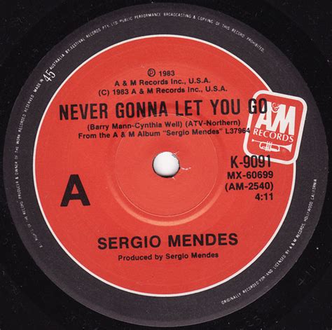 Sergio Mendes Never Gonna Let You Go Releases Discogs