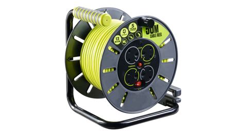 Rs Pro 50m 4 Socket Type G British Cable Reel 240 V Rs