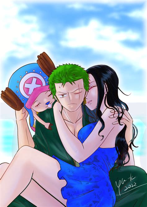 Nico Robin Roronoa Zoro Tony Tony Chopper One Piece Absurdres