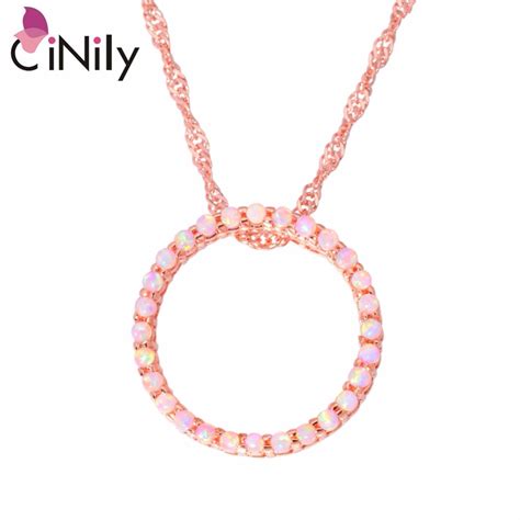 CiNily Created Pink Fire Opal Rose Gold Color Wholesale Hot Sell