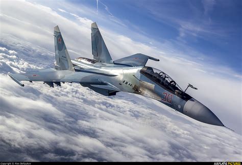 30 Russia Air Force Sukhoi Su 30sm At In Flight Russia Photo Id