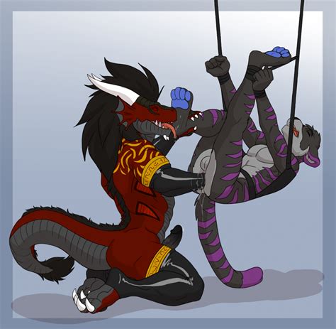 rule 34 anal anal fisting anthro balls bladerush character dragon duo feline fisting foot
