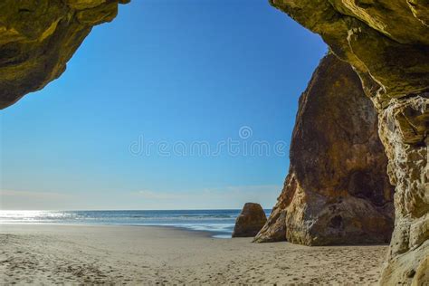 Sandstone Caves On Oregon Coast Beach Stock Image Image Of Sand View