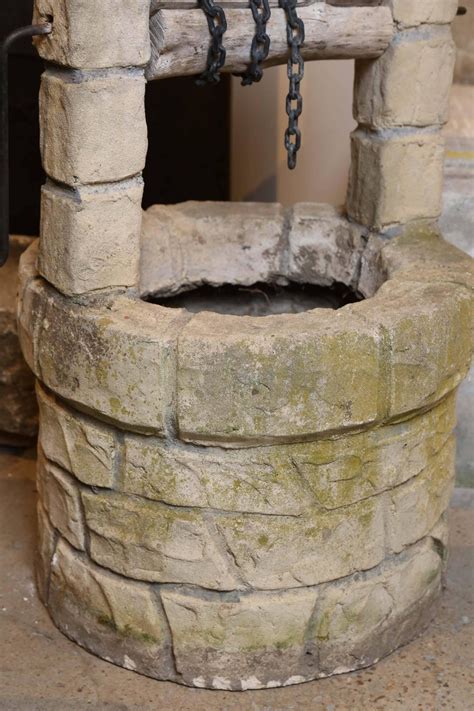 Concrete Wishing Well At 1stdibs