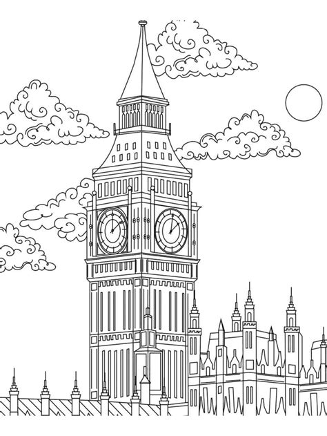 Big Ben Coloring Page My Xxx Hot Girl