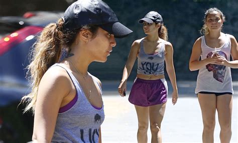 Vanessa Hudgens Takes A Break From Pilates And Shows Off Trim Tummy