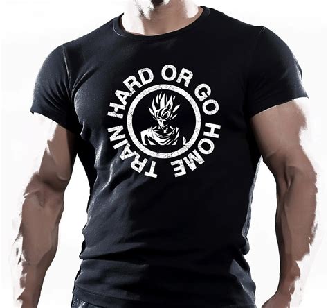 Traininger Mens Bodybuilding Gymer Motivation Goku T Shirt Mma Workout