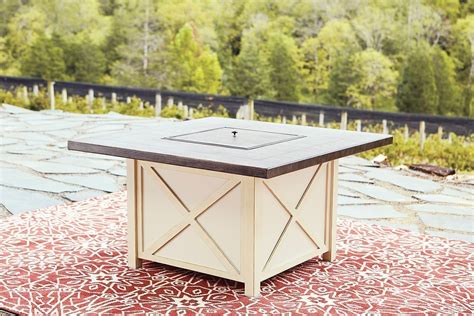 Preston Bay Outdoor Square Fire Pit Table By Signature Design By Ashley