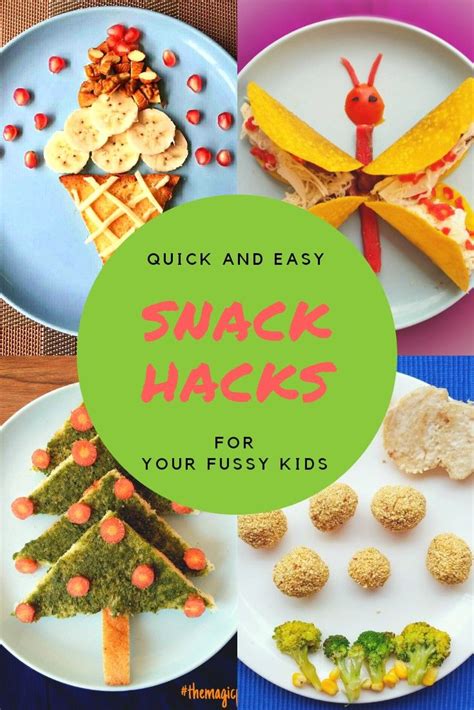 Quick And Easy Snack Hacks For Kids Fun To Make And Fun To Eat Easy