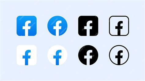 Premium Vector Facebook Logo Icons Social Media Editorial Facebook