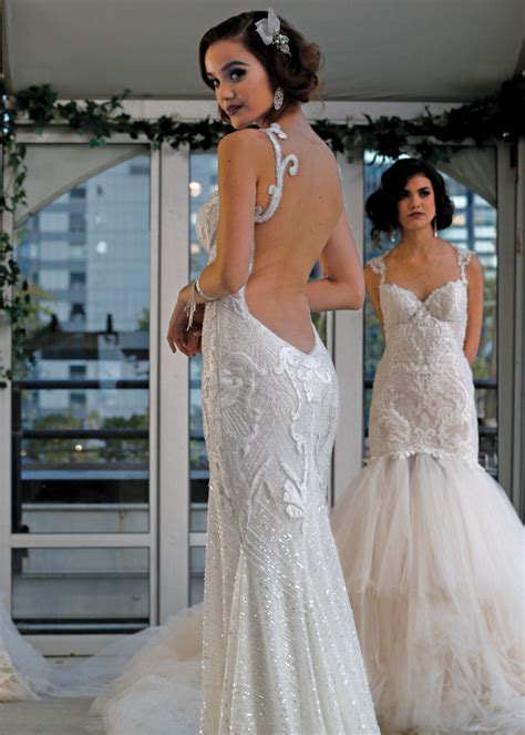 Galia Lahav Alluring Spaghetti Strap Fit To Flare Wedding Gown