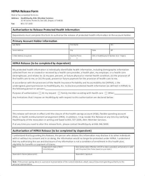 Free Printable Hipaa Authorization Form Printable Form 2024