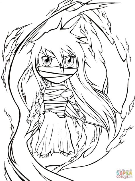 Chibi Mugetsu From Manga Bleach Coloring Page Free