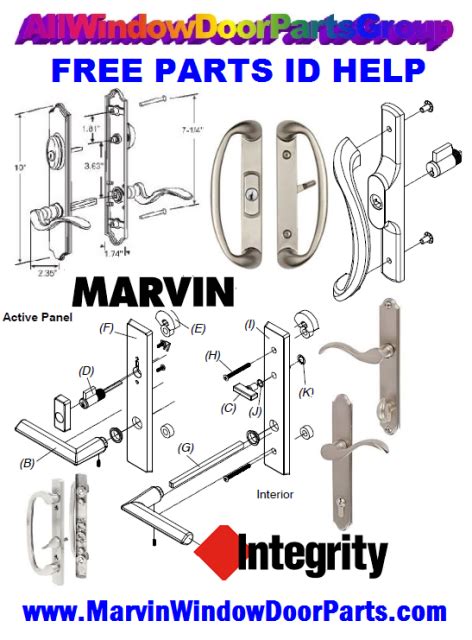 Marvin Patio Door Replacement Hardware All Window Door Parts Group