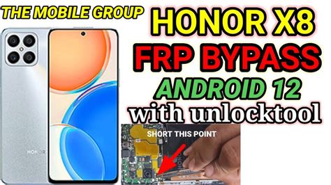 Honor X8 Frp Bypass Android 12 With Unlocktool Youtube