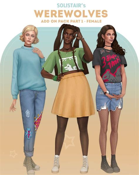 The Sims Cc Upgrade Werewolves With New Fashion